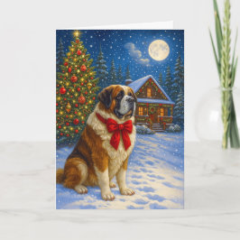 St. Bernard Holiday Kaart