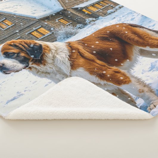 St Bernard Holiday  Sherpa Deken (3/4)
