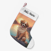 St. Bernard-hond Kleine Kerstsok (Voorkant (Hangend))