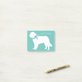St. Bernard Hondenpuppy Post-it® Notes (Op bureau)