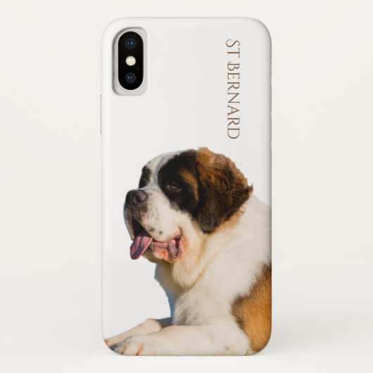 St Bernard iPhone X Hoesje (Achterkant)