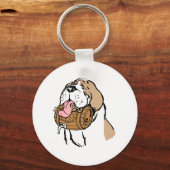 St. Bernard Keg Dog Sleutelhanger (Voorkant)