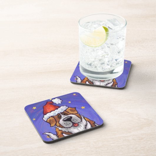 St. Bernard Kerstmis Bier Onderzetter (Rechterzijde)