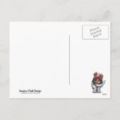 St. Bernard Kerstmis Feestdagenkaart (Achterkant)