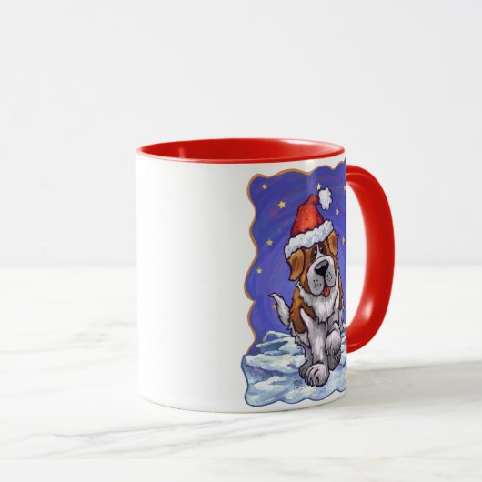 St. Bernard Kerstmis Mok (Voorkant rechts)