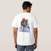 St. Bernard Kerstmis T-shirt (Achterkant volledig)
