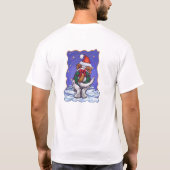 St. Bernard Kerstmis T-shirt (Achterkant)