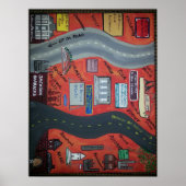 St. Bernard LA "Up da road" & "Down da road" Poster (Voorkant)