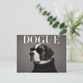 St Bernard Luxe Haute Couture Briefkaart (Staand voorkant)