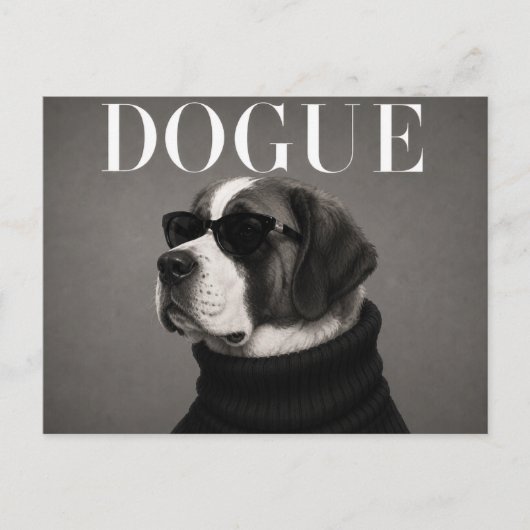 St Bernard Luxe Haute Couture Briefkaart (Voorkant)