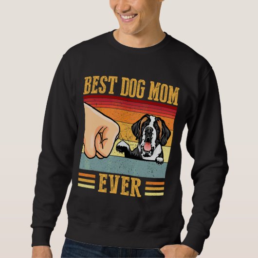 St Bernard Mam Best Dog Mam Ever Trui (Voorkant)