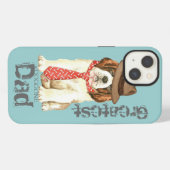 St. Bernard Papa iPhone Hoesje (Achterkant horizontaal)