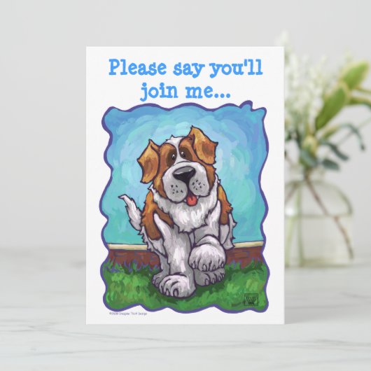 St. Bernard Party Center Kaart (Staand voorkant)