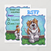 St. Bernard Party Center RSVP Kaartje (Voorkant / Achterkant)