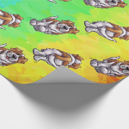St. Bernard Pattern Cadeaupapier (Hoek)