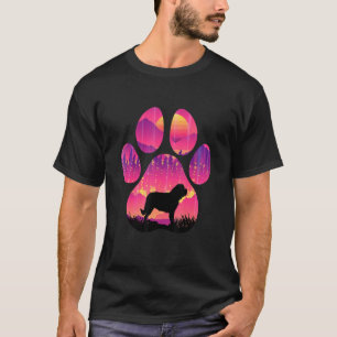 St Bernard Paw mam Dad Dog Women Mannen T-shirt