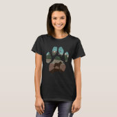 St Bernard Paw Mom Dad Dog  Women T-shirt (Voorkant volledig)