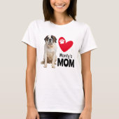 St Bernard Personalized Ma T-Shirt (Voorkant)