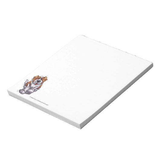 St. Bernard Personalized Stationery Notitieblok (Linkerzijde)