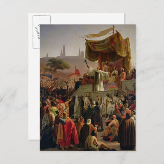 St. Bernard Preaching the Second Crusade Briefkaart (Voorkant / Achterkant)