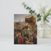 St. Bernard Preaching the Second Crusade Briefkaart (Staand voorkant)