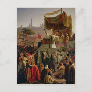 St. Bernard Preaching the Second Crusade Briefkaart