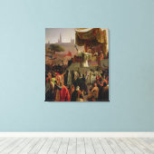 St. Bernard Preaching the Second Crusade Canvas Afdruk (Insitu (Houten vloer))