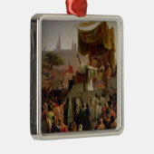 St. Bernard Preaching the Second Crusade Metalen Ornament (Rechts)