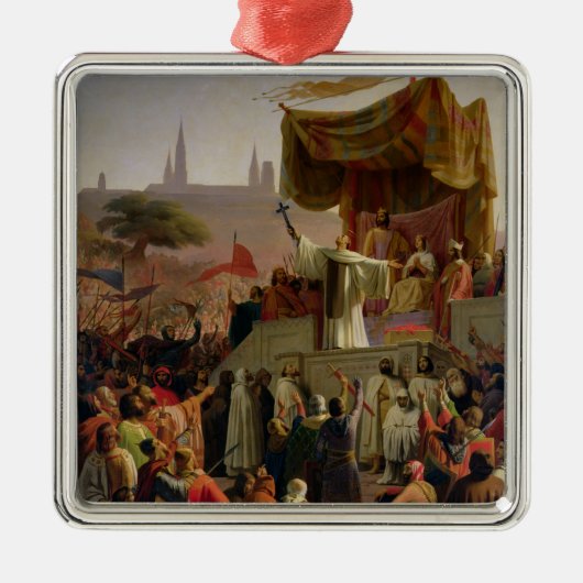 St. Bernard Preaching the Second Crusade Metalen Ornament (Voorkant)