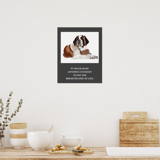 St. Bernard Print, Value Poster Paper (Matte) (Keuken)