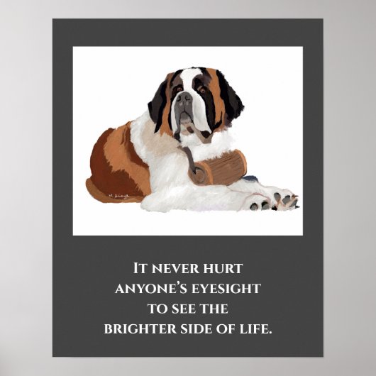 St. Bernard Print, Value Poster Paper (Matte) (Voorkant)