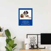 St. Bernard Print, voordelig Poster downloadbaar (Thuiskantoor)