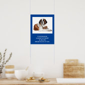 St. Bernard Print, voordelig Poster downloadbaar (Keuken)