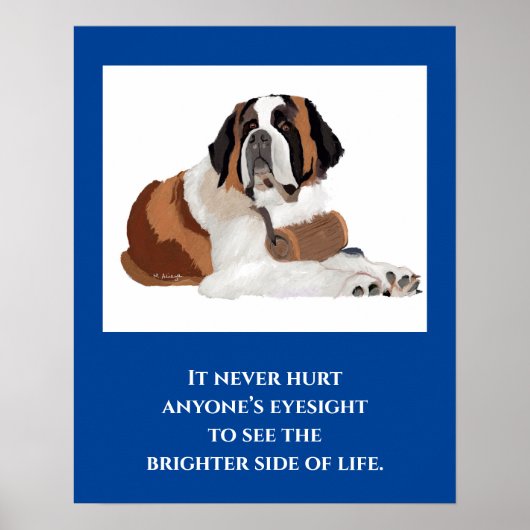St. Bernard Print, voordelig Poster downloadbaar (Voorkant)