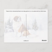 St. Bernard Pupcrossing - Briefkaart (Achterkant)