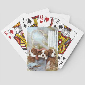 St. Bernard Puppies Dog Playing Cards Speelkaarten