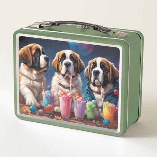 St Bernard Puppies en Milkshakes (Achterkant)
