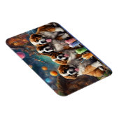 St Bernard Puppies en Milkshakes Magneet (Rechterzijde)