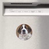 St Bernard Puppy Cookie Magneet (Insitu (Vaatwasser))