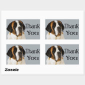St. Bernard Puppy Dog Dank u Sticker (Vel)
