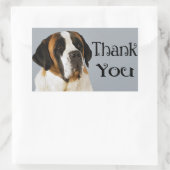 St. Bernard Puppy Dog Dank u Sticker (Tas)