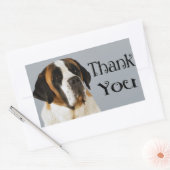St. Bernard Puppy Dog Dank u Sticker (Envelop)