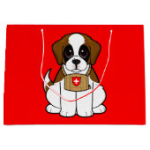 St. Bernard Puppy Groot Cadeauzakje (Voorkant)