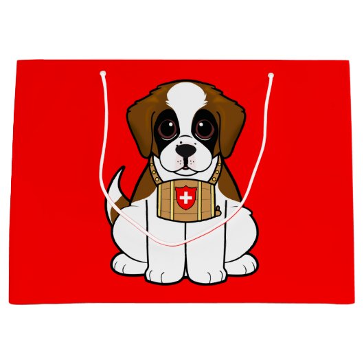 St. Bernard Puppy Groot Cadeauzakje (Voorkant)