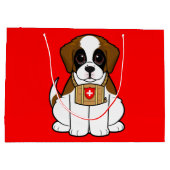 St. Bernard Puppy Groot Cadeauzakje (Achterkant)