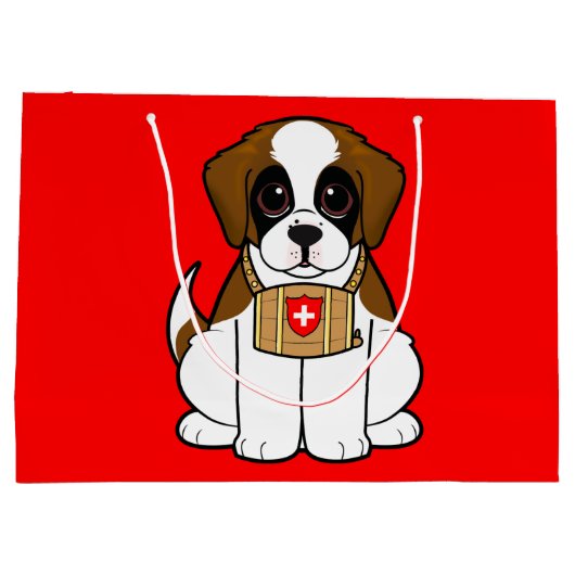 St. Bernard Puppy Groot Cadeauzakje (Achterkant)