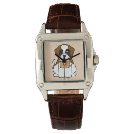 St. Bernard Puppy Horloge