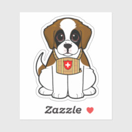 St. Bernard Puppy Sticker
