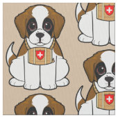 St. Bernard Puppy Stof (Close Up)