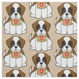 St. Bernard Puppy Stof